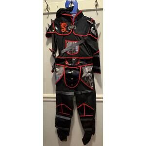 Adventure Factory Child Size 7-8 Black and Red Costume Jumpsuit